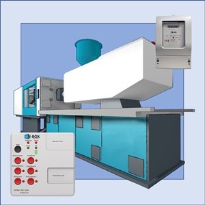Injection Moulding Machine with Monitor-Box and electricity meter